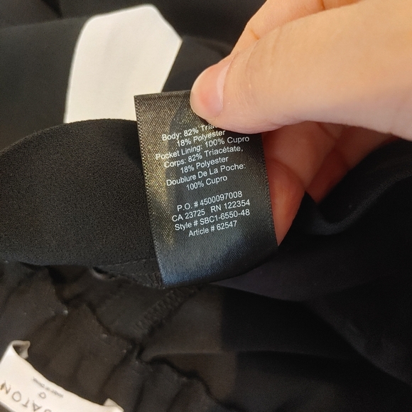 Babaton Conan Pant Black White Stripe Size 0 - Picture 6 of 13